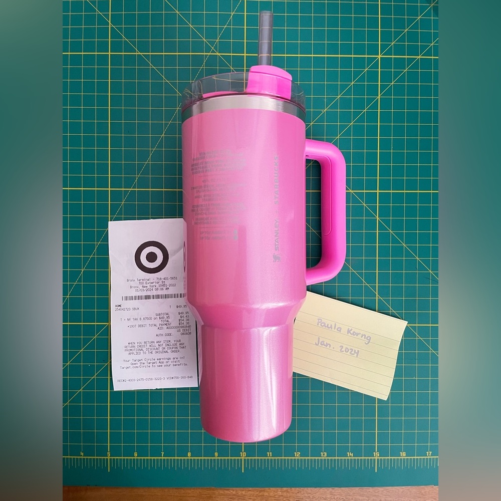 Stanley x Starbucks Limited Edition Winter Pink 40oz Tumbler